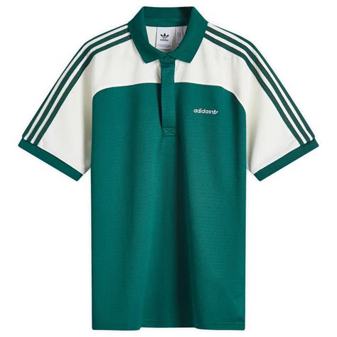 Adidas 80s Premier Polo Collegiate Green .